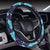 Butterfly Pattern Print Design 011 Steering Wheel Cover with Elastic Edge