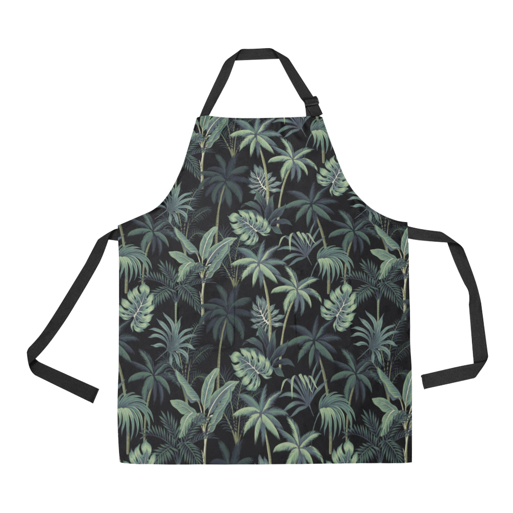 Rainforest Pattern Print Design RF02 Apron with Pocket