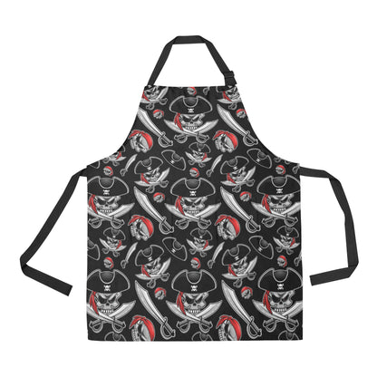 Pirate Pattern Print Design A05 Apron with Pocket
