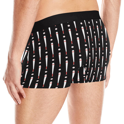 Baseball Pattern Print Design 03 Men's Boxer Briefs