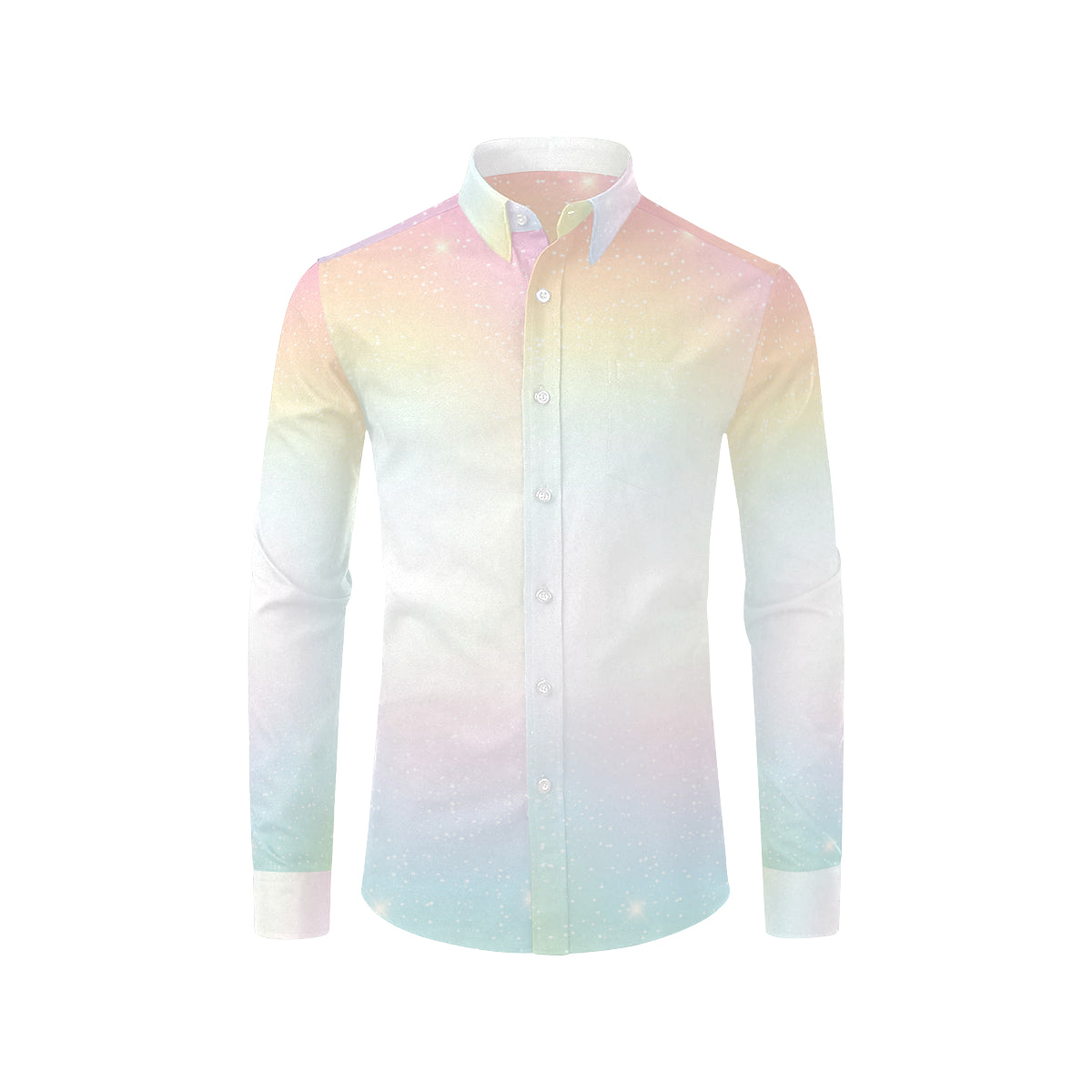 Nebula Pattern Print Design A02 Men's Long Sleeve Shirt