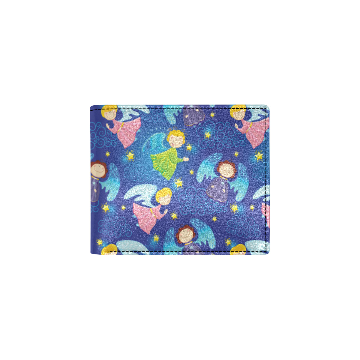 Angel Little Pattern Print Design 02 Men's ID Card Wallet