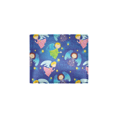 Angel Little Pattern Print Design 02 Men's ID Card Wallet