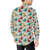 Birds Pattern Print Design 04 Men's Long Sleeve Shirt