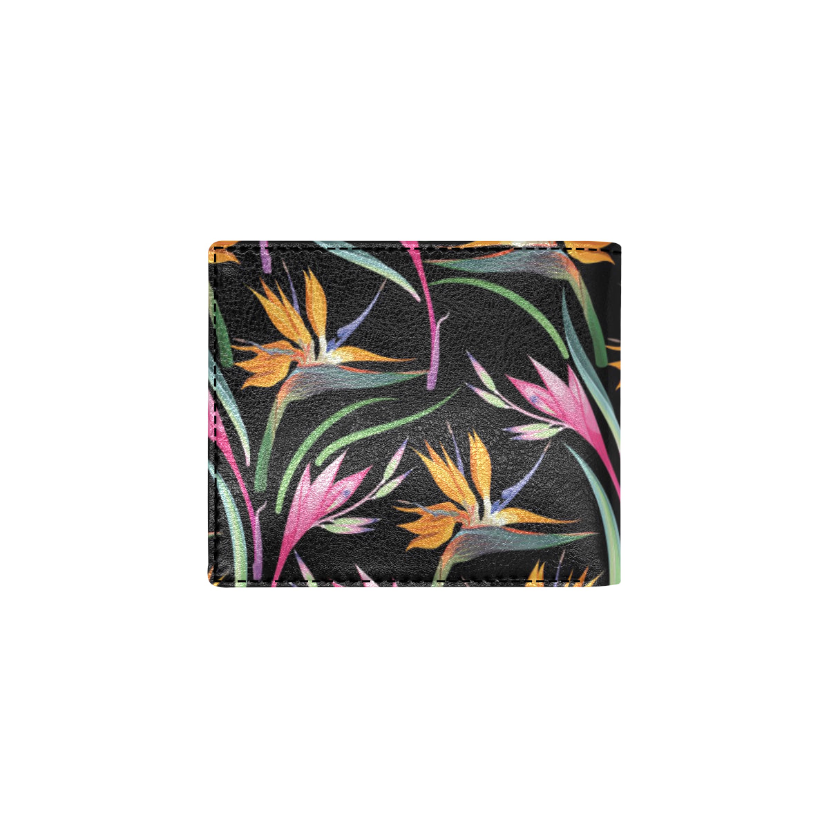 Tropical Flower Pattern Print Design TF017 Men's ID Card Wallet