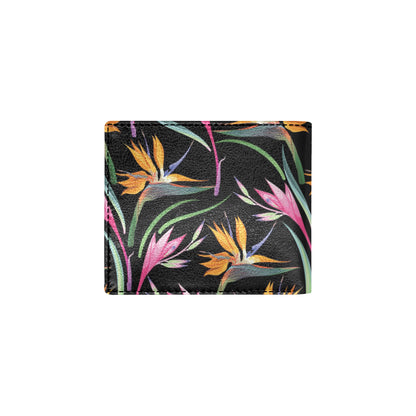 Tropical Flower Pattern Print Design TF017 Men's ID Card Wallet