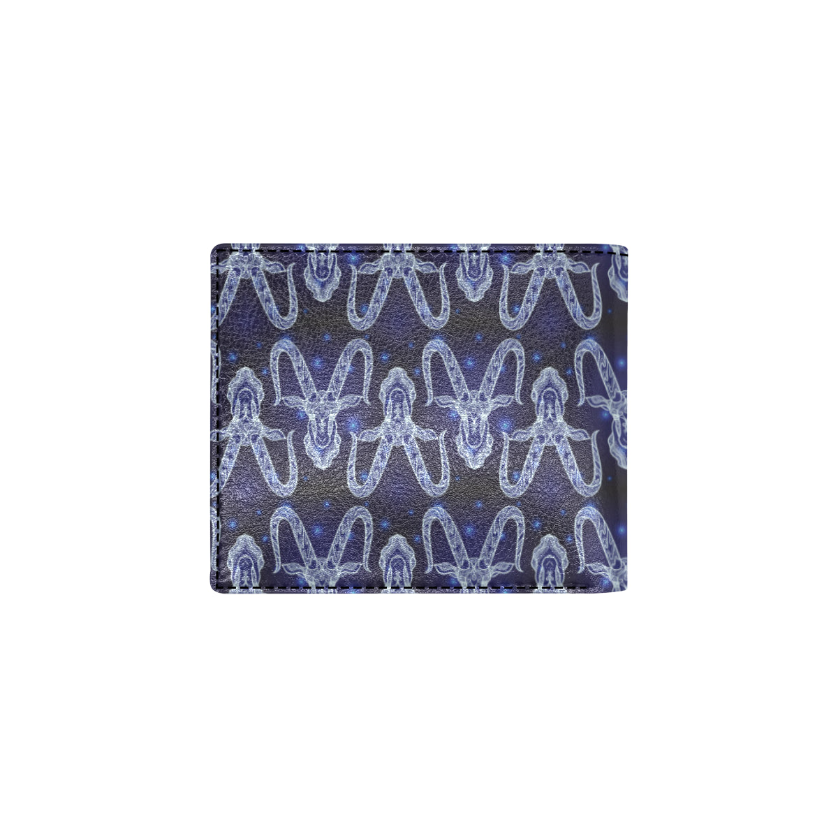 Capricorn Zodiac Pattern Print Design 03 Men's ID Card Wallet