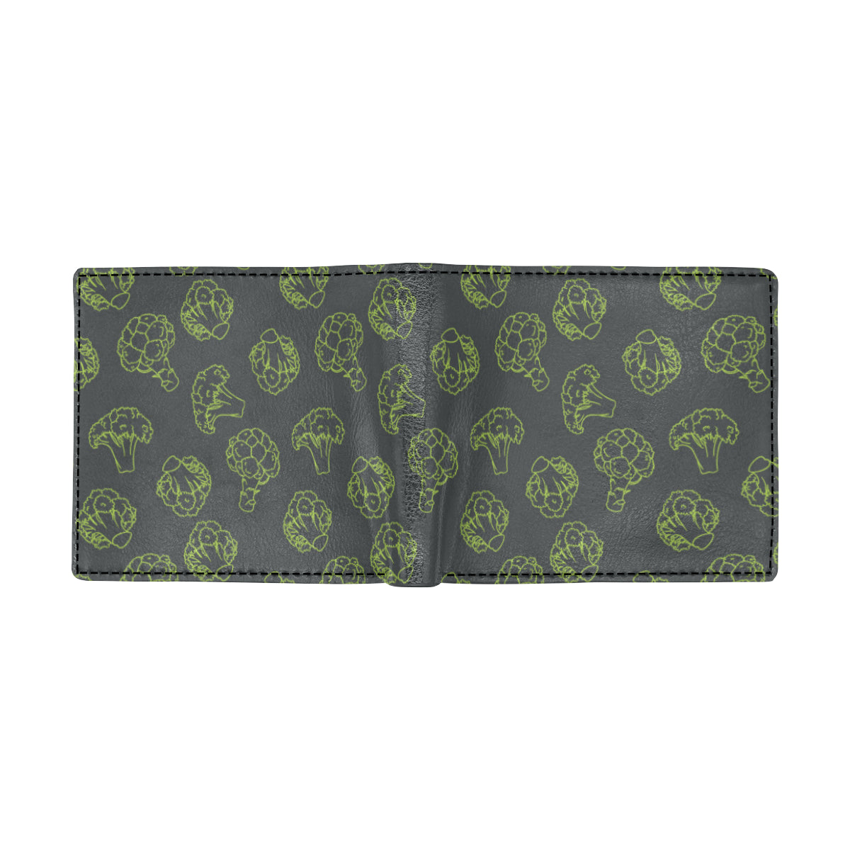 Broccoli Pattern Print Design 01 Men's ID Card Wallet