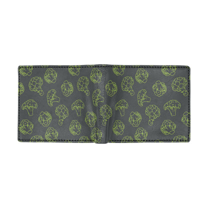 Broccoli Pattern Print Design 01 Men's ID Card Wallet