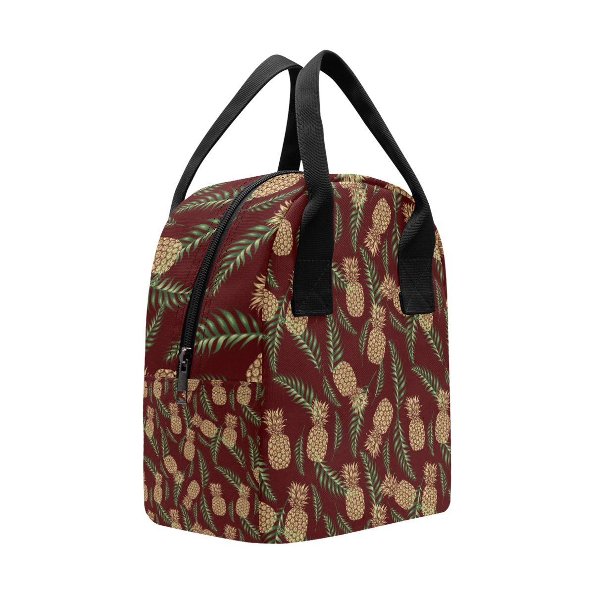 Pineapple Pattern Print Design PP013 Insulated Lunch Bag