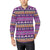 Boho Indian Style Pattern Men's Long Sleeve Shirt