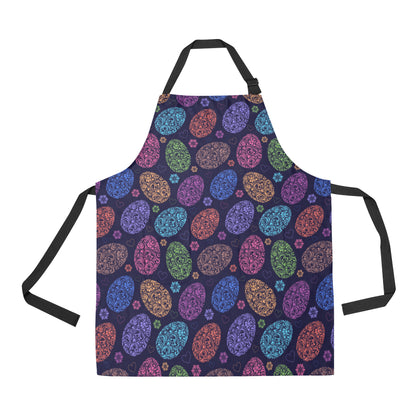 Easter Eggs Pattern Print Design RB012 Apron with Pocket