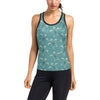 Sea Turtle Pattern Print Design T02 Women's Racerback Tank Top