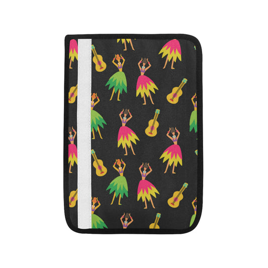 Hula Dancers Hawaiian Girl Pattern Print Design 03 Car Seat Belt Cover