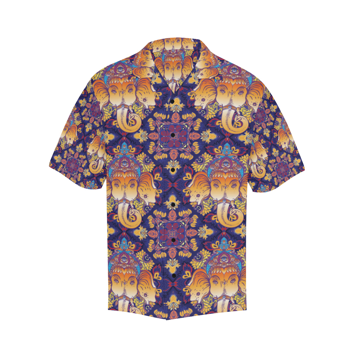 Ganesha Pattern Print Design 01 Men's Hawaiian Shirt