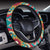 Mandala Pattern Print Design 03 Steering Wheel Cover with Elastic Edge