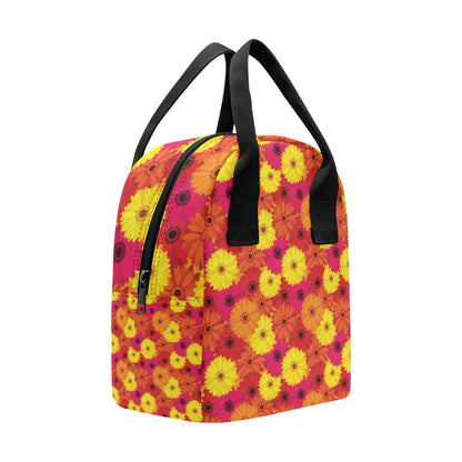 Gerberas Pattern Print Design GB05 Insulated Lunch Bag