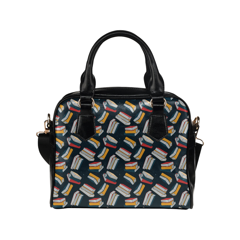 Book Pattern Print Design 07 Shoulder Handbag