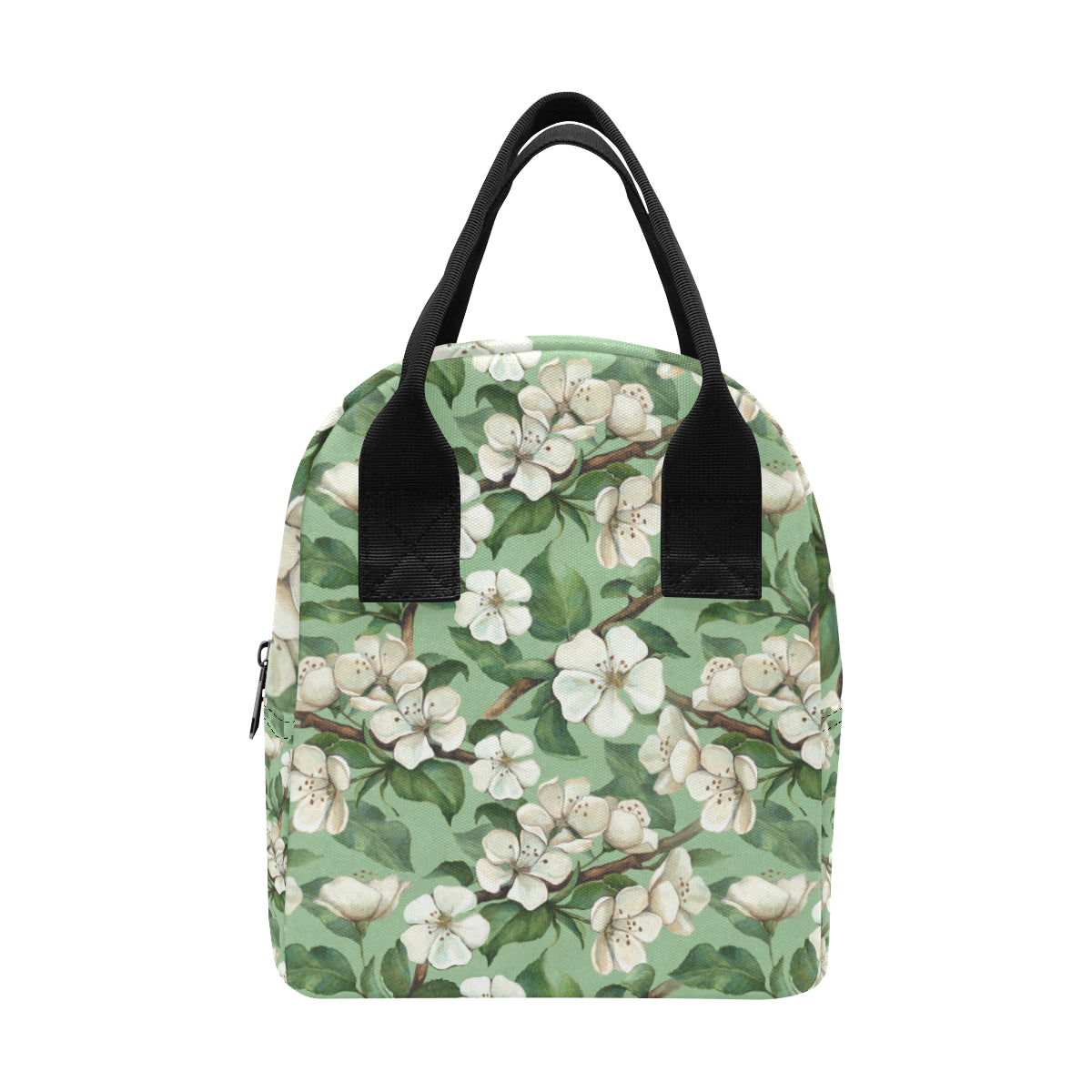 Apple blossom Pattern Print Design AB02 Insulated Lunch Bag