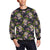 lotus Embroidered Pattern Print Design LO06 Men Long Sleeve Sweatshirt