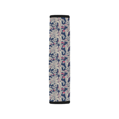 Bird Of Paradise Pattern Print Design 03 Car Seat Belt Cover