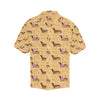 Dachshund Pattern Print Design 07 Men's Hawaiian Shirt