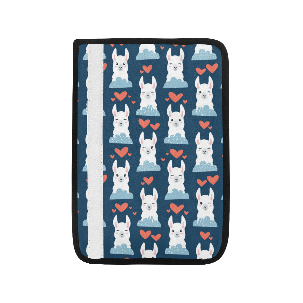 Alpaca Love Pattern Print Design 05 Car Seat Belt Cover