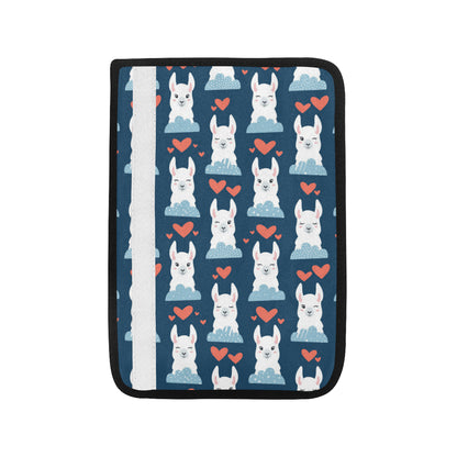 Alpaca Love Pattern Print Design 05 Car Seat Belt Cover