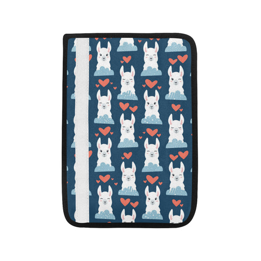 Alpaca Love Pattern Print Design 05 Car Seat Belt Cover