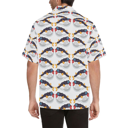 Fugu Pattern Print Design 03 Men's Hawaiian Shirt