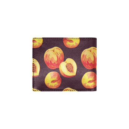 Peach Pattern Print Design A04 Men's ID Card Wallet