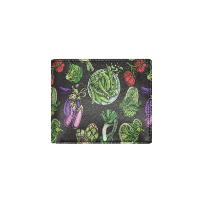 Lettuce Pattern Print Design 01 Men's ID Card Wallet