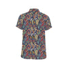 Paisley Boho Pattern Print Design A03 Men's Short Sleeve Button Up Shirt