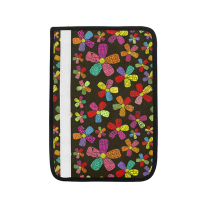 Flower Power Colorful Print Pattern Car Seat Belt Cover