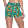 Bee Pattern Print Design BEE04 Yoga Shorts