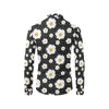 Daisy Pattern Print Design DS02 Men's Long Sleeve Shirt