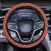 African Colorful Zigzag Print Pattern Steering Wheel Cover with Elastic Edge