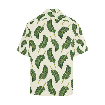 Kale Pattern Print Design 03 Men's Hawaiian Shirt