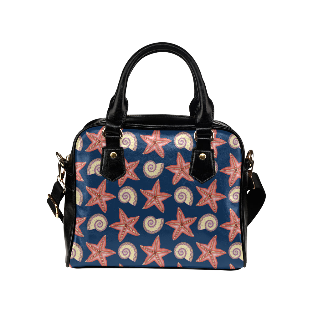 Starfish Pattern Print Design 03 Shoulder Handbag