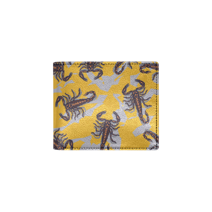 Scorpion Pattern Print Design 01 Men's ID Card Wallet