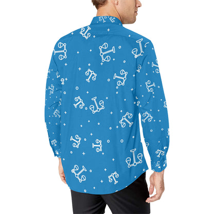 Libra Pattern Print Design 05 Men's Long Sleeve Shirt