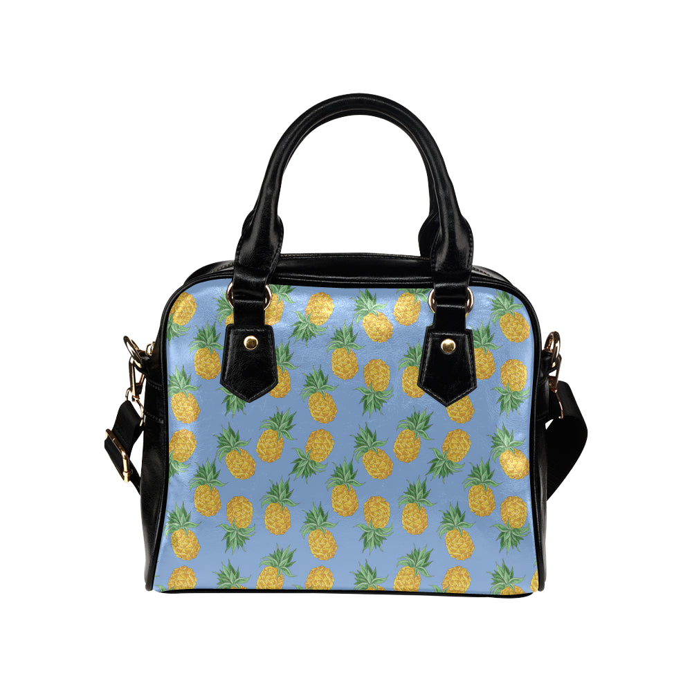 Pineapple Pattern Print Design A04 Shoulder Handbag