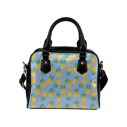 Pineapple Pattern Print Design A04 Shoulder Handbag
