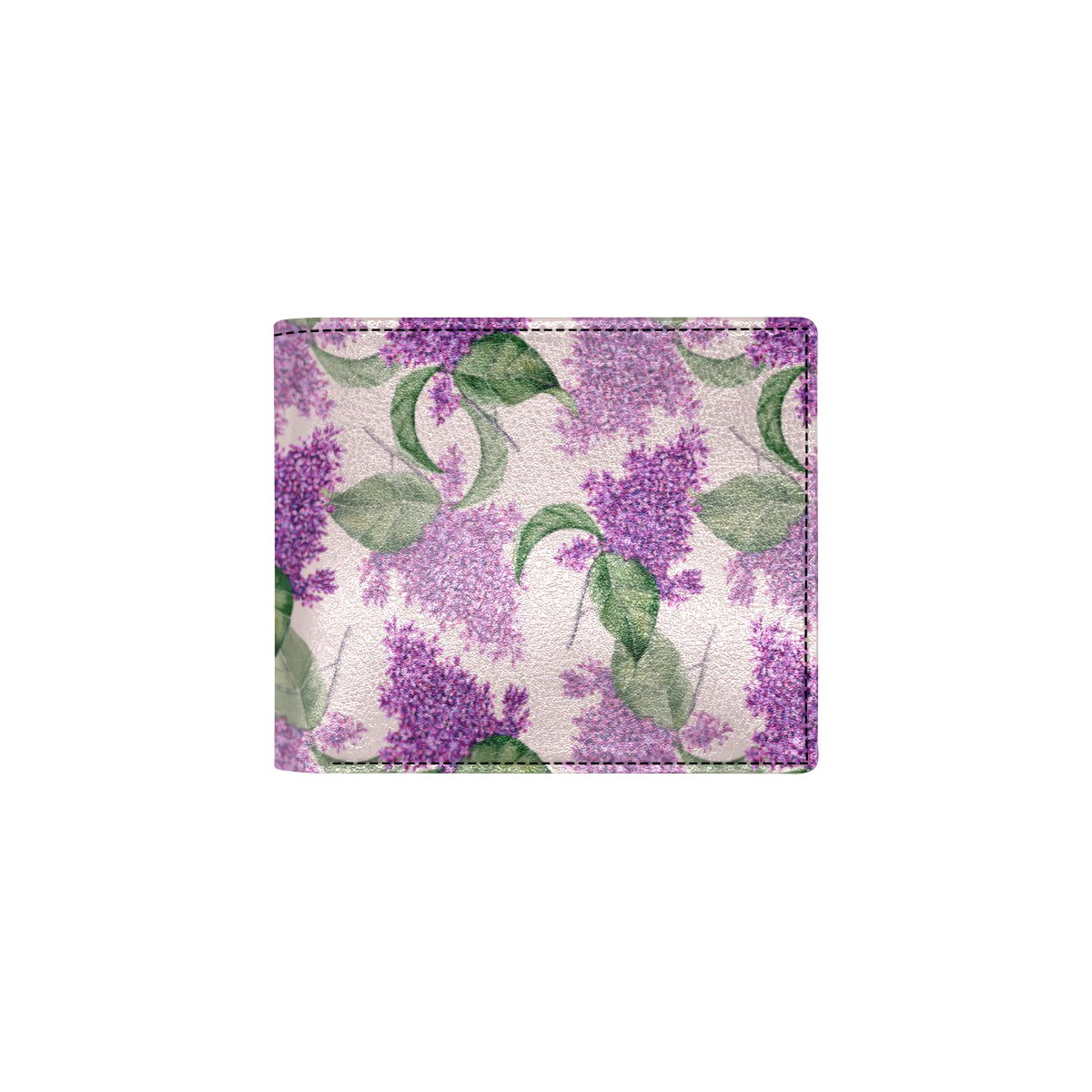Lilac Pattern Print Design LI02 Men's ID Card Wallet