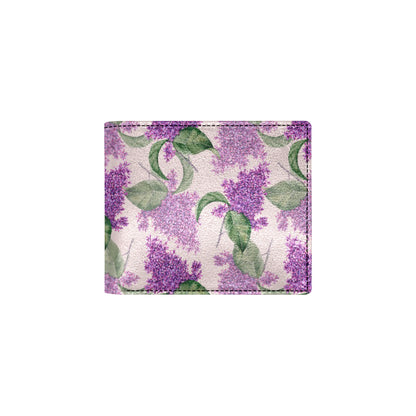Lilac Pattern Print Design LI02 Men's ID Card Wallet