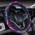 Dragonfly Neon Color Print Pattern Steering Wheel Cover with Elastic Edge