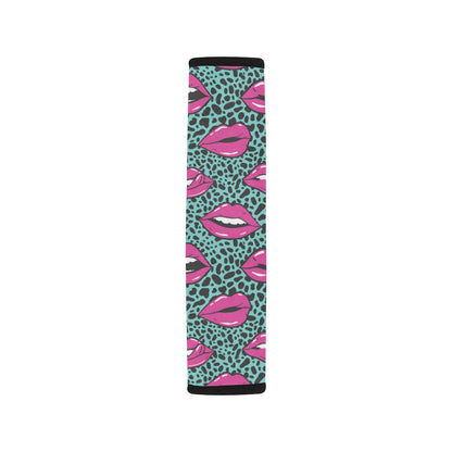 Lip Pattern Print Design 04 Car Seat Belt Cover