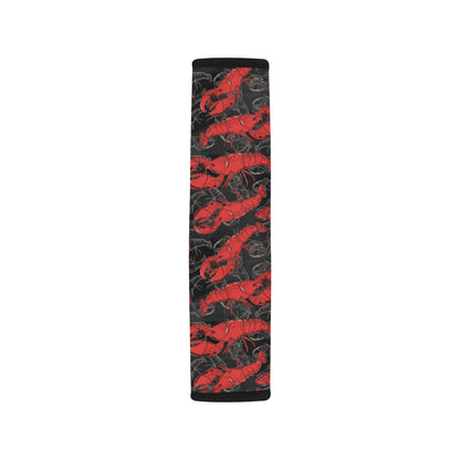 Lobster Pattern Print Design 04 Car Seat Belt Cover