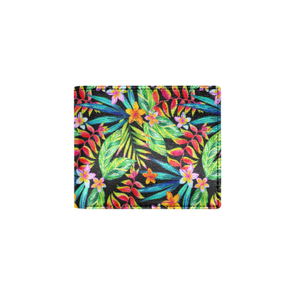 Heliconia Pattern Print Design HL09 Men's ID Card Wallet