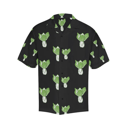 Kale Pattern Print Design 02 Men's Hawaiian Shirt